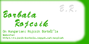 borbala rojcsik business card